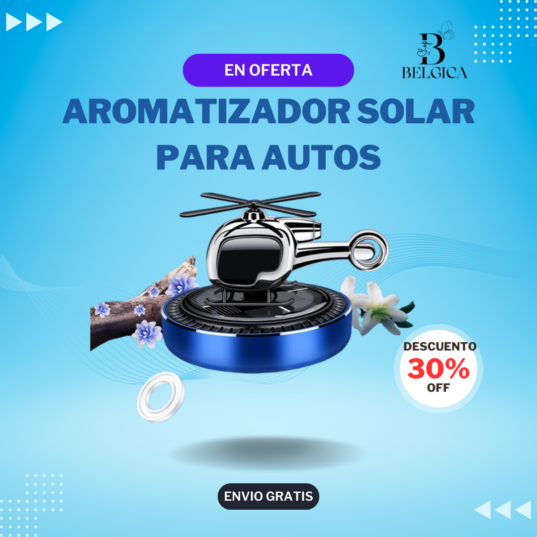 Aromatizador solar para autos